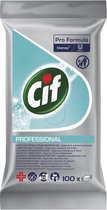 Cif Professional - Lingettes nettoyantes antibactériennes 100 pièces - 4 pièces
