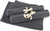 ARTG® Towelzz - Badmat - 100% Katoen - Zware kwaliteit - 50 x 80 cm -  Donkergrijs - Graphite -