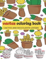 Cactus coloring book