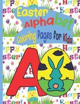Coloring Easter Alphabet for Kids: This is a printable digital coloring book for kids or preschool students.