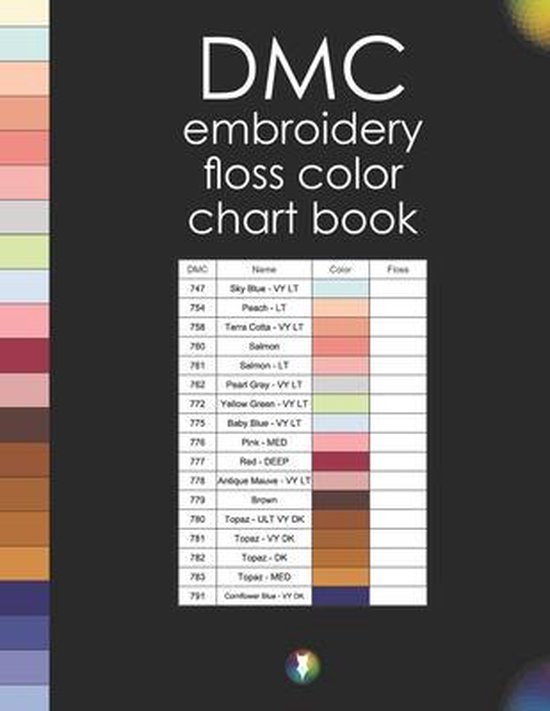 DMC Embroidery Floss Color Chart Book, Shelfpen Co 9798706034726