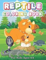 Reptile Coloring Book for kids ages 4-8