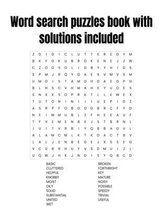 Word search puzzles book with solutions included