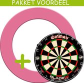 Dartbord Surround VoordeelPakket - Dual Core -  Rubberen Surround-- (Roze)   Roze