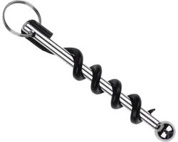Draagbare Wijnopener - Mini Kurkentrekker - Fles Openen - Met Sleutelhanger - 68 x 33 cm - Zwart