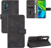 Voor Xiaomi Mi CC9 Pro Effen Kleur Huidgevoel Magnetische Gesp Horizontale Flip Kalftextuur PU Lederen Case met Houder & Kaartsleuven & Portemonnee (Zwart)