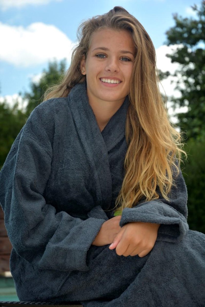 ARTG Robezz - Badjas Sjaalkraag - 100% Badstof Katoen - Donkergrijs - Graphite - (4XL)