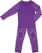 Corazon Biologische Kinderpyjama paarse polka dot - 68/74