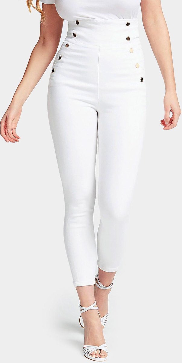 GUESS GWEN Witte spijkerbroek met hoge taille MAAT 26 | bol.com