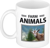 Geiten mok met dieren foto farm animals