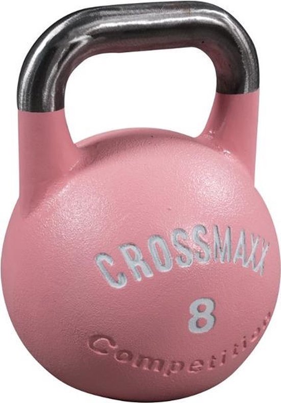 verwijderen wapen uitlijning Crossmaxx® Competitie kettlebell 8kg, roze | bol.com
