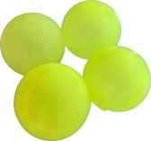 Sticky Balls - Glow in the Dark - Globbles - Geel - 4 stuks