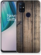 Telefoon Hoesje OnePlus Nord N10 5G Leuk TPU Back Cover Steigerhout