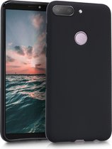 kwmobile telefoonhoesje voor HTC Desire 12+ - Hoesje voor smartphone - Back cover in mat zwart