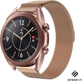 Milanees Smartwatch bandje - Geschikt voor  Samsung Galaxy Watch 3 Milanese band 41mm - rosé goud - Strap-it Horlogeband / Polsband / Armband