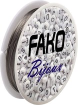 Fako Bijoux® - Staaldraad Op Rol - Nylon Gecoat - Sieraden Maken - 0.35mm - 40 Meter