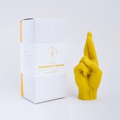 CandleHand - Crossed Fingers - yellow