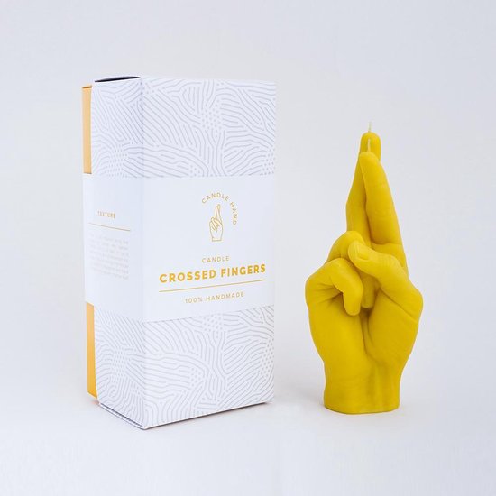 CandleHand - Doigts croisés - jaune