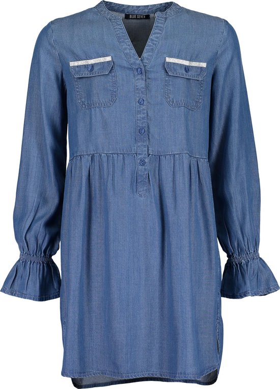 Blue Seven - Meisjes Tunique - Denim - Maat 140