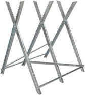 Zaagbok metaal 80 cm - gegalvaniseerde zaagbank / houtzaagbok met >100 cm werklengte