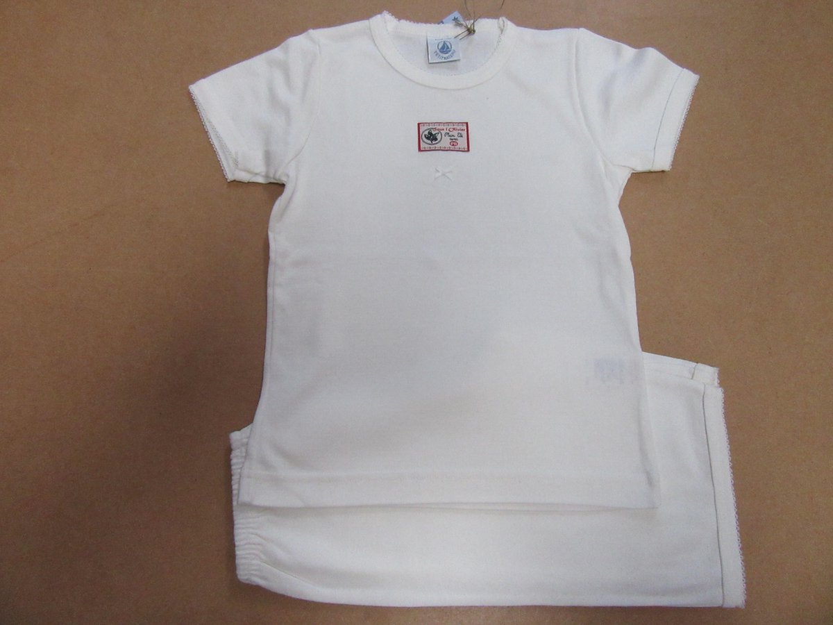 Petit Bateau - Zomer pyjama - Meisje - Gebroken wit - 6 jaar  114