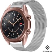 Milanees Smartwatch bandje - Geschikt voor  Samsung Galaxy Watch 3 Milanese band 41mm - zilver - Strap-it Horlogeband / Polsband / Armband