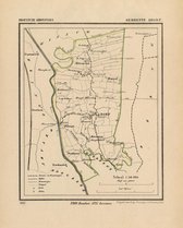 Historische kaart, plattegrond van gemeente Adorp in Groningen uit 1867 door Kuyper van Kaartcadeau.com