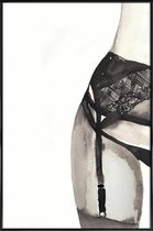 JUNIQE - Poster met kunststof lijst Halfway to Eight Points -13x18