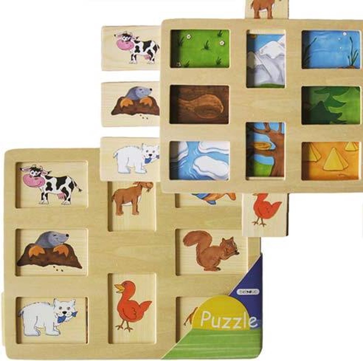 Wie leeft waar puzzel