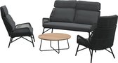 4 Seasons Outdoor Carthago stoel bank loungeset 4-delig rope