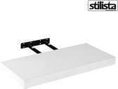 Stilista wandplank zwevend – wandplank – wandplanken –  trendy design – MDF vezelplaat – 3,8 cm dik – wit – 90 x 23,5 x 3,8 cm