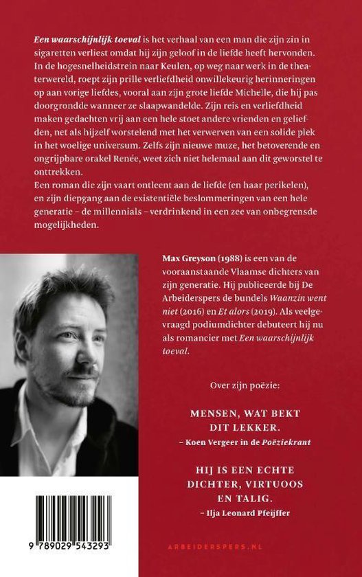 Portret van Max Greyson, auteur van 'Een waarschijnlijk toeval'.