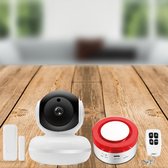 Smartsiren start alarmsysteem met camera - slim alarmsysteem en smart home - keypad - uitbreidbaar- thuis modus - wifi - Smart Home Beveiliging