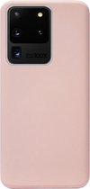 ADEL Premium Siliconen Back Cover Softcase Hoesje Geschikt voor Samsung Galaxy S20 Ultra - Lichtroze