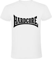 Hardcore  Heren t-shirt | festival | tomorrowland | gabber| DJ | Wit