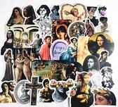 Kunst stickers - 100 afbeeldingen van klassieke kunstwerken - Schilderijen Laptopstickers