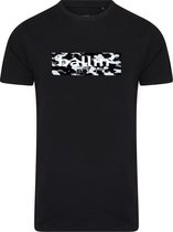 Ballin Est. 2013 - Heren Tee SS Camo Block Shirt - Zwart - Maat S