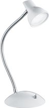 LED Tafellamp - Tafelverlichting - Trinon Miggi - 4W - Warm Wit 3000K - Rond - Mat Wit - Aluminium
