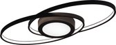 LED Plafondlamp - Trinon Galon - 27W - Warm Wit 3000K - Dimbaar - Rond - Mat Zwart - Aluminium