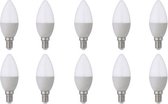 LED Lamp 10 Pack - E14 Fitting - 6W - Helder/Koud Wit 6400K