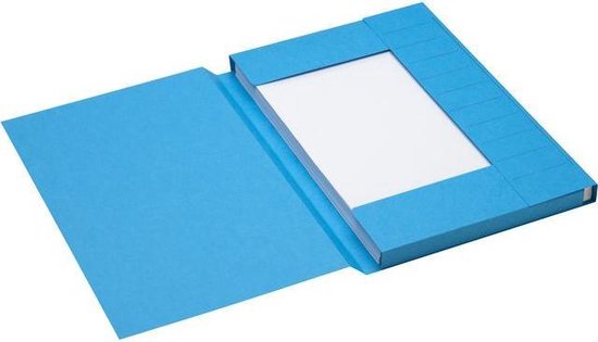 Snelhechter Secolor A4 100% gerecycled karton schuifdeklijst 250gr blauw