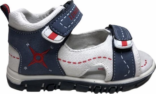 scheerapparaat Annoteren slogan Lumberjack velcro kompas dichte hiel jongens sandalen Billy blauw wit mt 21  | bol.com