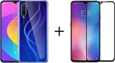 Xiaomi Mi 9 SE hoesje siliconen case transparant - Full Cover - 1x Xiaomi Mi 9 SE screenprotector screen protector