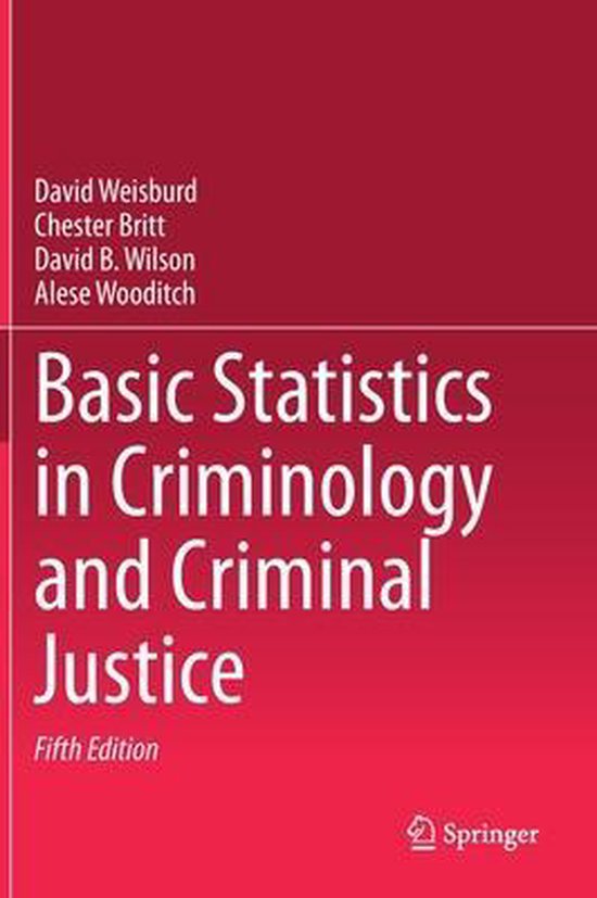 Basic Statistics in Criminology and Criminal Justice 9783030479664