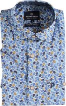 Fellows United Korte mouw Overhemd - 11.6653 Blauw (Maat: XL)