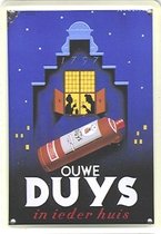 Ouwe Duys reclame Jenever reclamebord klein 8x11 cm