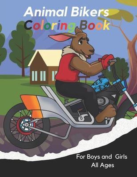 Animal Bikers Coloring Book - cover