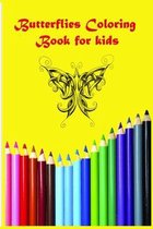 Butterflies Coloring Book for kids 6x9