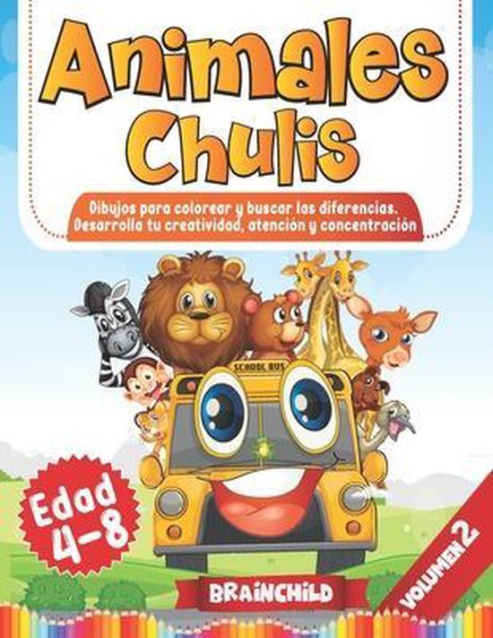 Animales Chulis. Dibujos para colorear y buscar las diferenc ... - cover