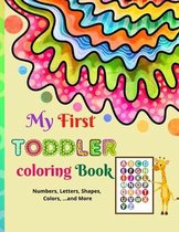 My First toddler coloring book